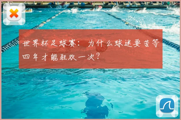 世界杯足球赛:为什么球迷要苦等四年才能狂欢一次?