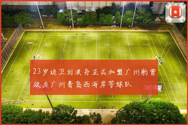23岁边卫刘浪舟正式加盟广州豹曾效力广州青岛西海岸等球队