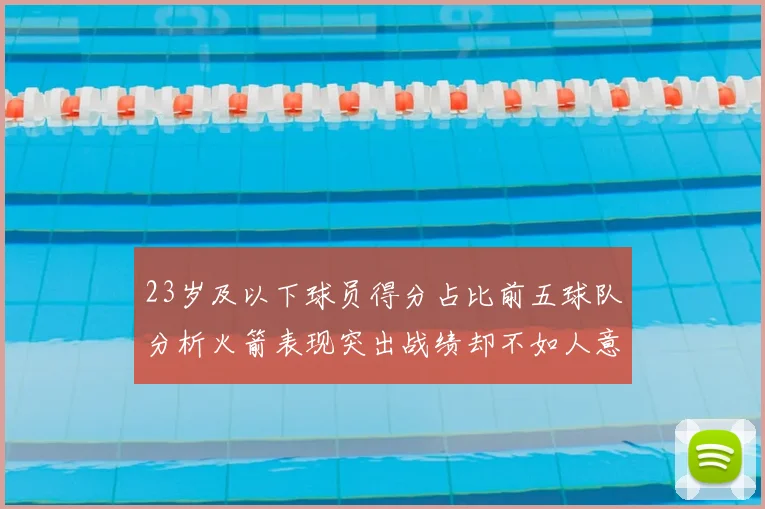 23岁及以下球员得分占比前五球队分析火箭表现突出战绩却不如人意