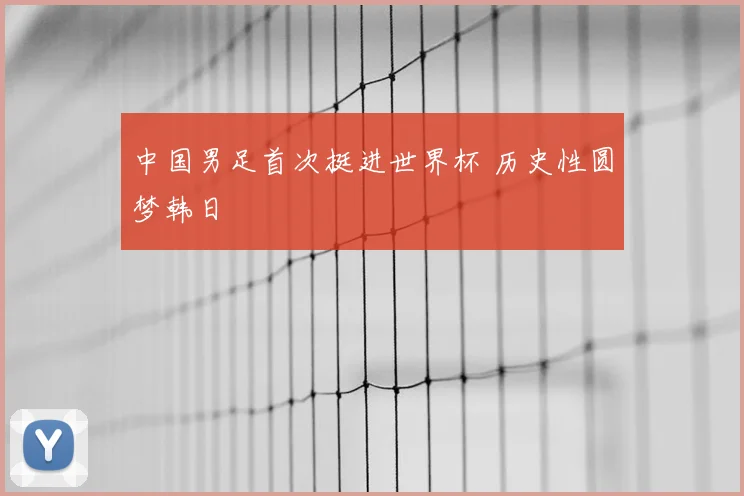 中国男足首次挺进世界杯 历史性圆梦韩日