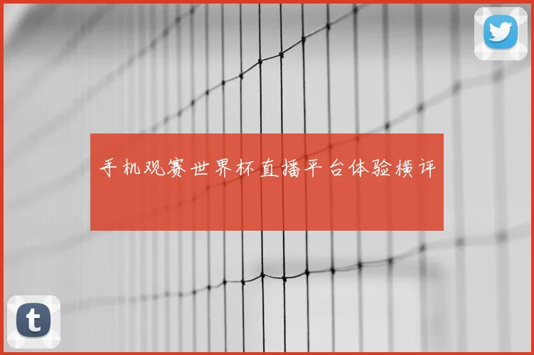 手机观赛世界杯直播平台体验横评