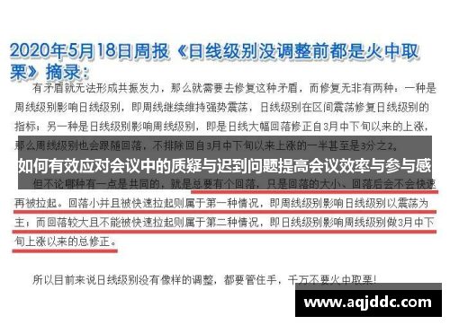 如何有效应对会议中的质疑与迟到问题提高会议效率与参与感